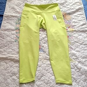Old Navy Active 7/8 Leggings, Size L, Primavera